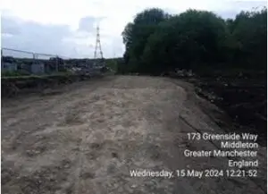 Removal of unsuitable materials, site investigation, installation of spine roads