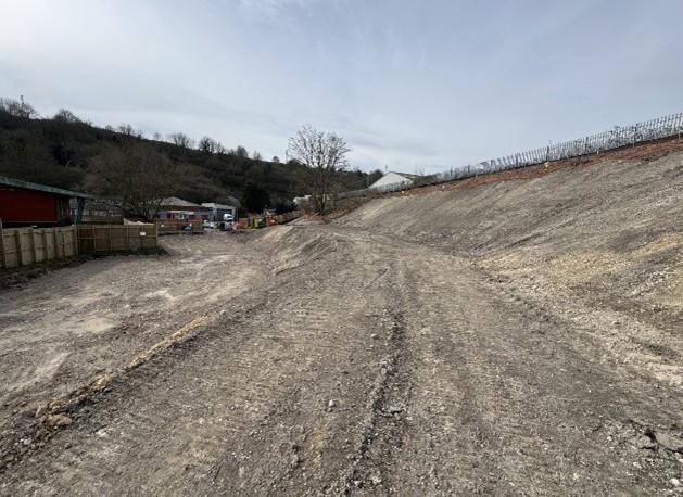 Poulton Close, Dover EXCAVATED WESTERN BATTER