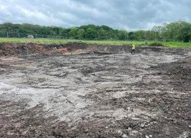 APC EXCAVATION EXTENT at Woodford Aerodrome
