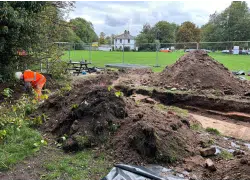Darley Abbey, Derby Asbestos in Soil Supervision of Archaeological